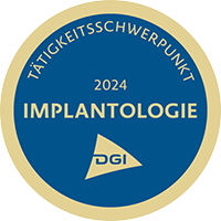 DGI Implantologie - Zahnimplantate Siegel 2023
